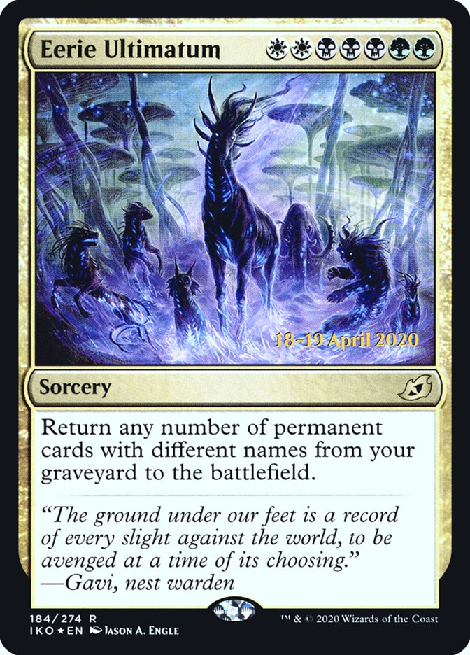 Eerie Ultimatum [Ikoria: Lair of Behemoths Prerelease Promos] - The Mythic Store | 24h Order Processing