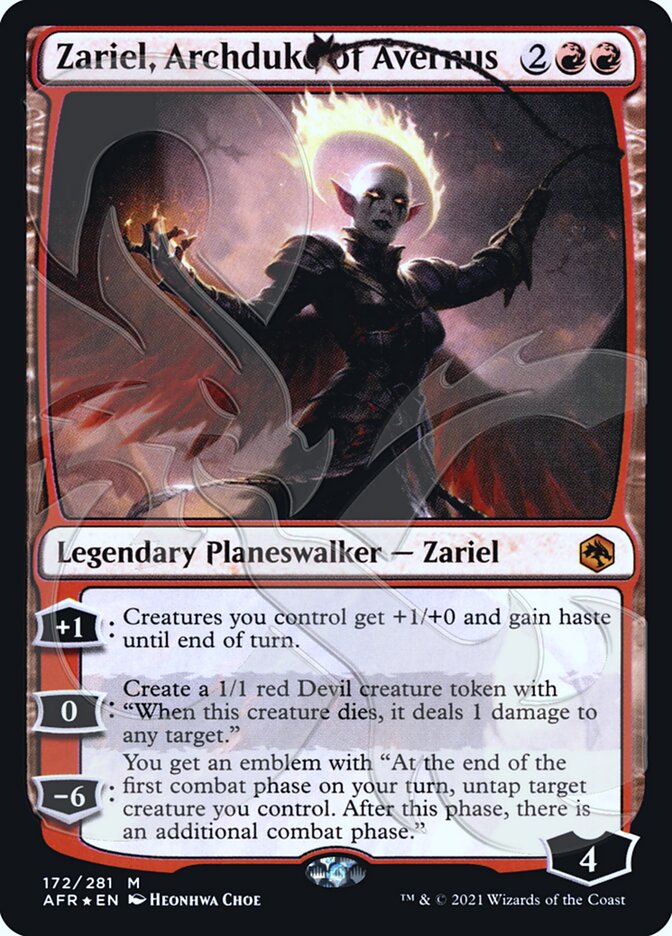 Zariel, Archduke of Avernus (Ampersand Promo) [Dungeons & Dragons: Adventures in the Forgotten Realms Promos] - The Mythic Store | 24h Order Processing