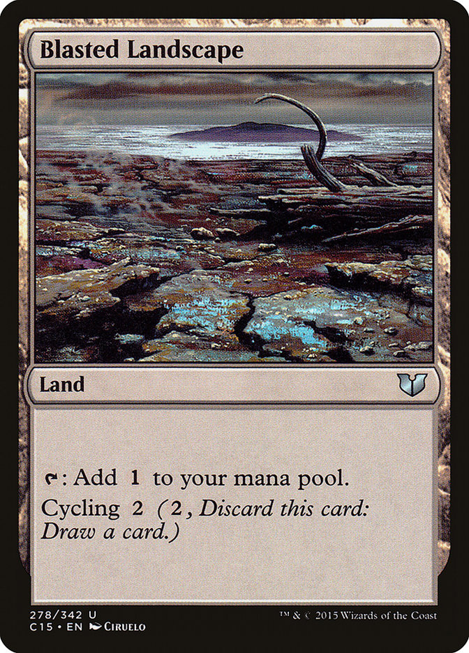 Blasted Landscape [Commander 2015] - The Mythic Store | 24h Order Processing