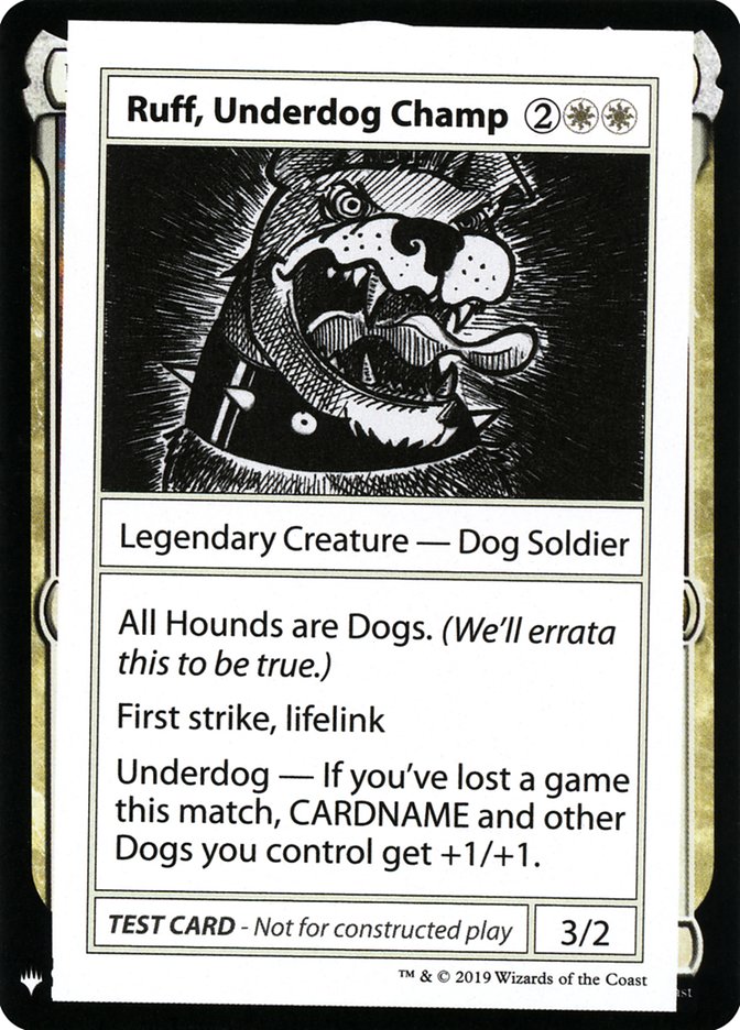 Ruff, Underdog Champ [Mystery Booster Playtest Cards] - The Mythic Store | 24h Order Processing