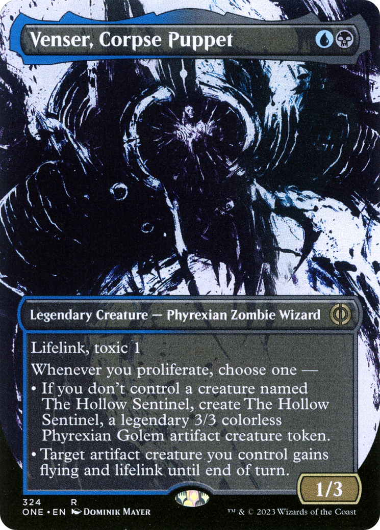 Venser, Corpse Puppet (Borderless Ichor) [Phyrexia: All Will Be One] - The Mythic Store | 24h Order Processing