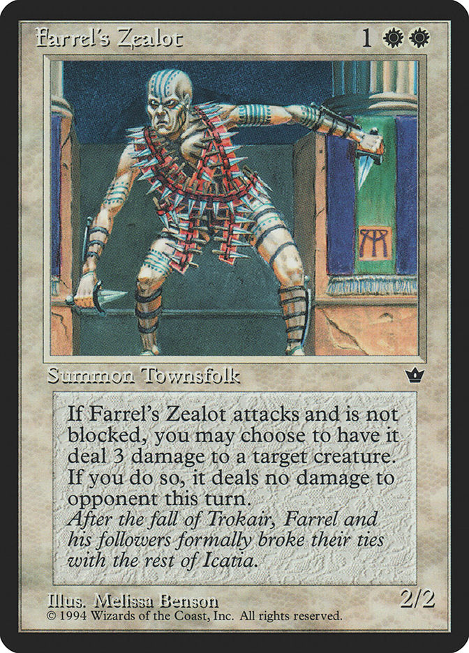 Farrel's Zealot (Melissa A. Benson) [Fallen Empires] - The Mythic Store | 24h Order Processing
