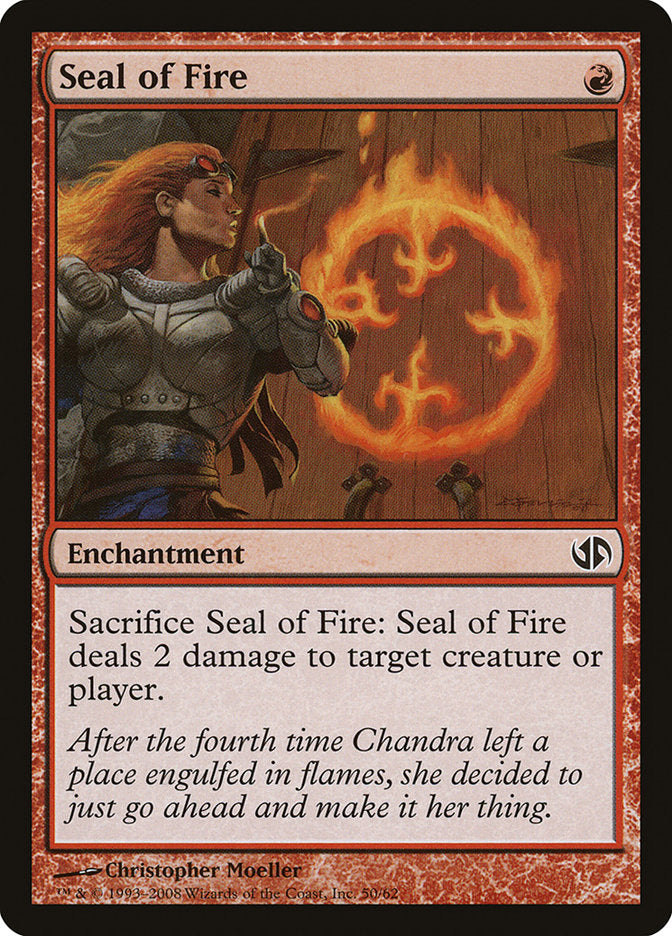 Seal of Fire [Duel Decks: Jace vs. Chandra] - The Mythic Store | 24h Order Processing