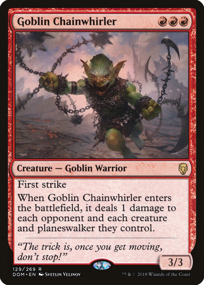Goblin Chainwhirler [Dominaria] - The Mythic Store | 24h Order Processing