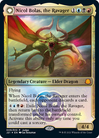 Nicol Bolas, the Ravager // Nicol Bolas, the Arisen [Judge Gift Cards 2021] - The Mythic Store | 24h Order Processing