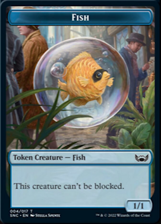 Fish // Wizard Double-Sided Token [Streets of New Capenna Tokens] - The Mythic Store | 24h Order Processing