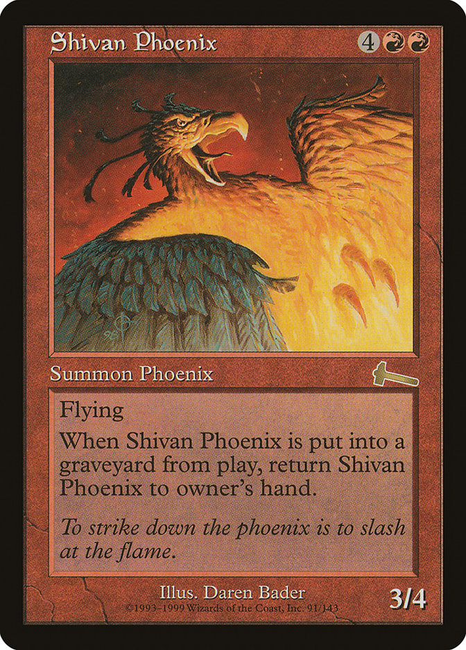 Shivan Phoenix [Urza's Legacy] - The Mythic Store | 24h Order Processing