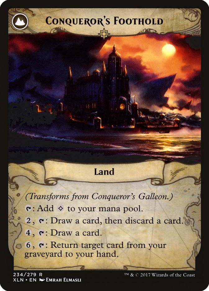 Conqueror's Galleon // Conqueror's Foothold [Ixalan] - The Mythic Store | 24h Order Processing