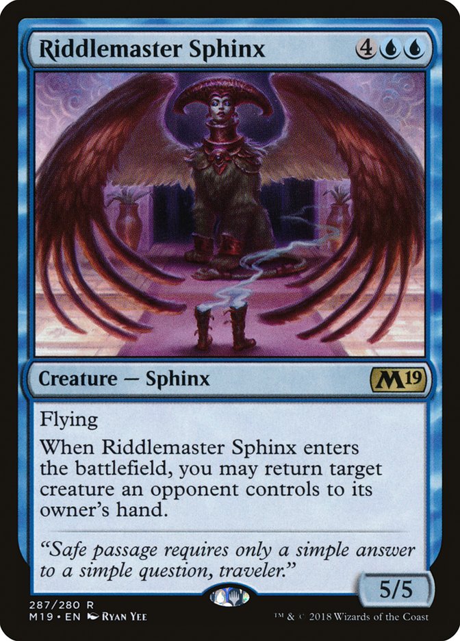 Riddlemaster Sphinx [Core Set 2019] - The Mythic Store | 24h Order Processing