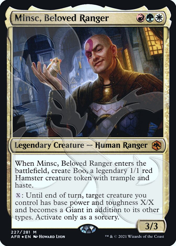 Minsc, Beloved Ranger (Ampersand Promo) [Dungeons & Dragons: Adventures in the Forgotten Realms Promos] - The Mythic Store | 24h Order Processing