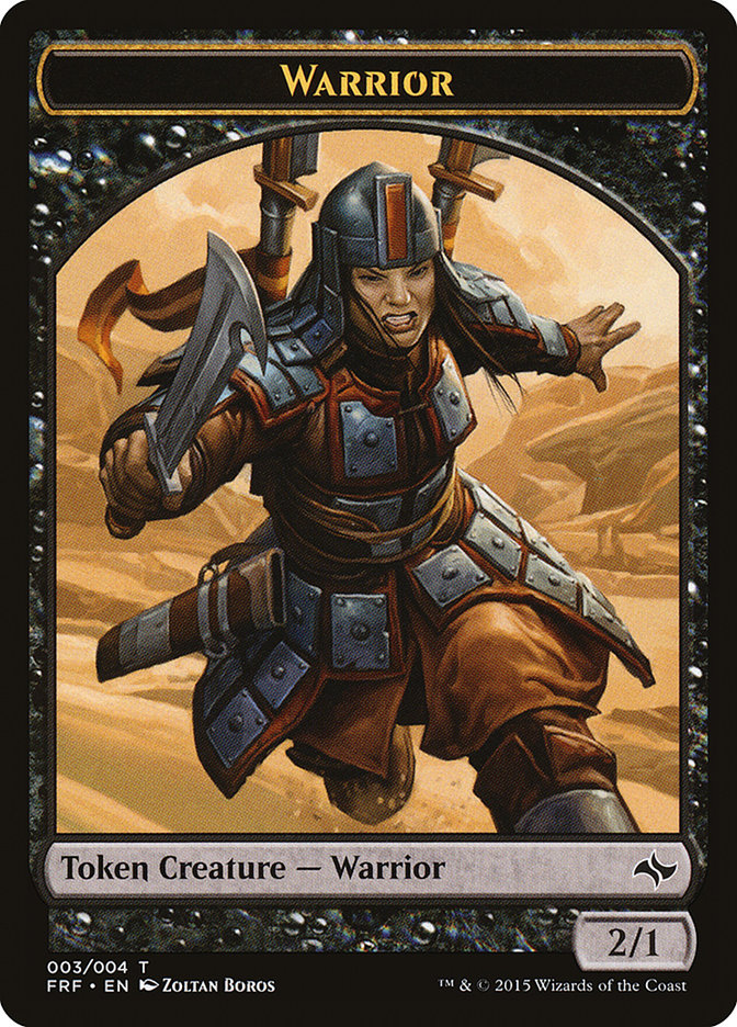 Warrior Token [Fate Reforged Tokens] - The Mythic Store | 24h Order Processing