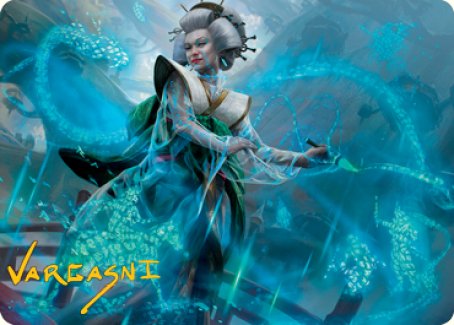 Bearer of Memory Art Card (Gold-Stamped Signature) [Kamigawa: Neon Dynasty Art Series] - The Mythic Store | 24h Order Processing