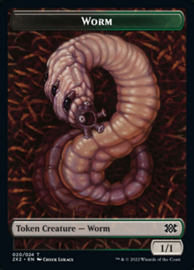 Worm // Soldier Double-Sided Token [Double Masters 2022 Tokens] - The Mythic Store | 24h Order Processing