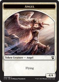 Angel // Cat Double-Sided Token [Commander 2018 Tokens] - The Mythic Store | 24h Order Processing