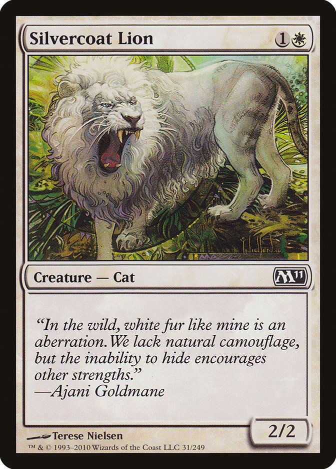 Silvercoat Lion [Magic 2011] - The Mythic Store | 24h Order Processing