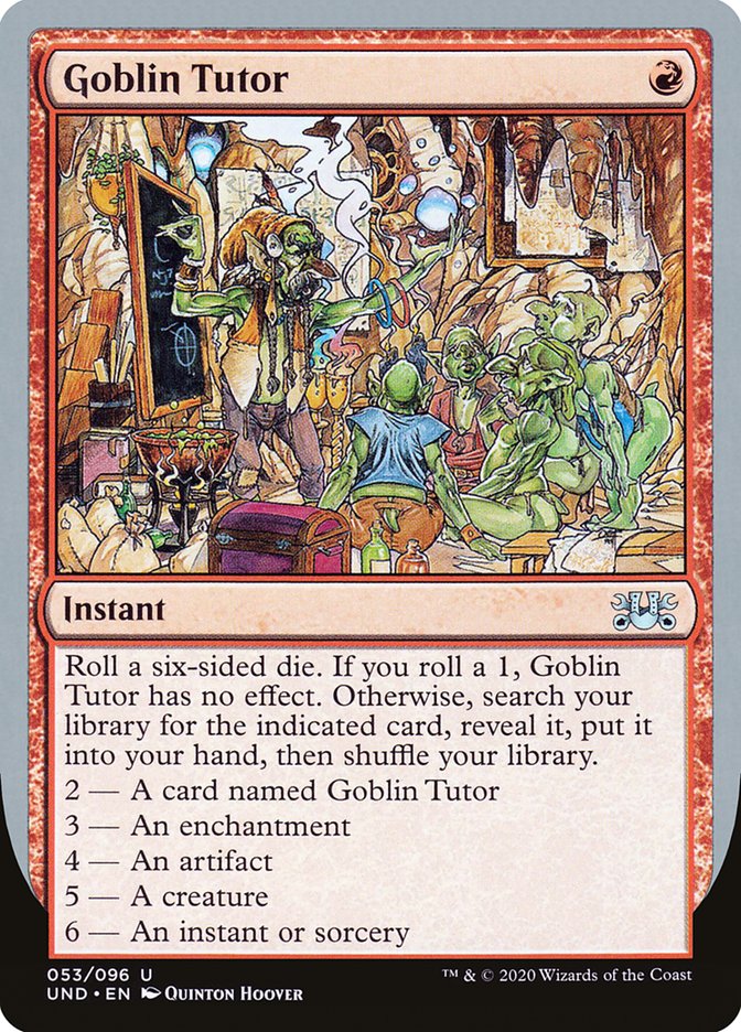 Goblin Tutor [Unsanctioned] - The Mythic Store | 24h Order Processing