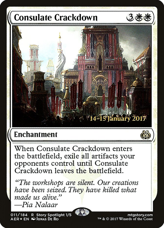 Consulate Crackdown [Aether Revolt Prerelease Promos] - The Mythic Store | 24h Order Processing