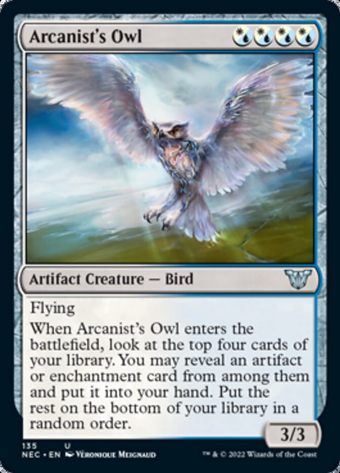 Arcanist's Owl [Kamigawa: Neon Dynasty Commander] - The Mythic Store | 24h Order Processing