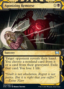 Agonizing Remorse (Foil Etched) [Strixhaven: School of Mages Mystical Archive] - The Mythic Store | 24h Order Processing