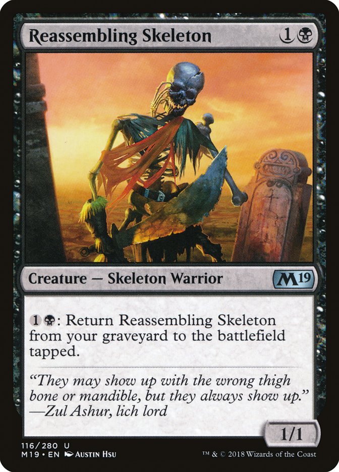 Reassembling Skeleton [Core Set 2019] - The Mythic Store | 24h Order Processing