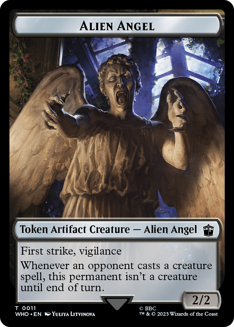 Alien Angel // Mark of the Rani Double-Sided Token [Doctor Who Tokens] - The Mythic Store | 24h Order Processing