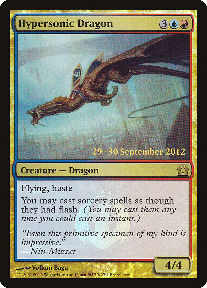 Hypersonic Dragon [Return to Ravnica Prerelease Promos] - The Mythic Store | 24h Order Processing