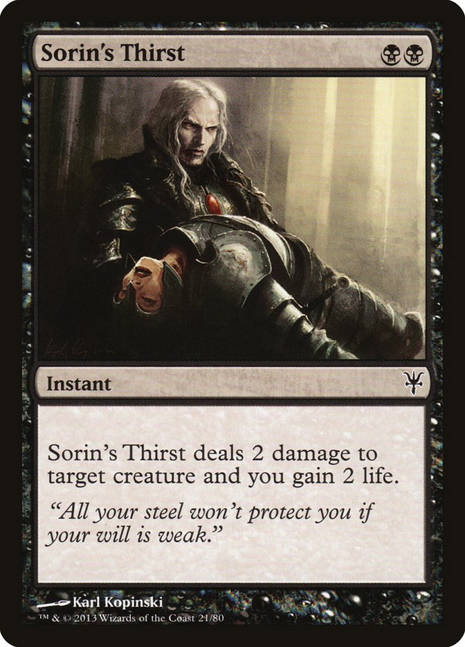 Sorin's Thirst [Duel Decks: Sorin vs. Tibalt] - The Mythic Store | 24h Order Processing