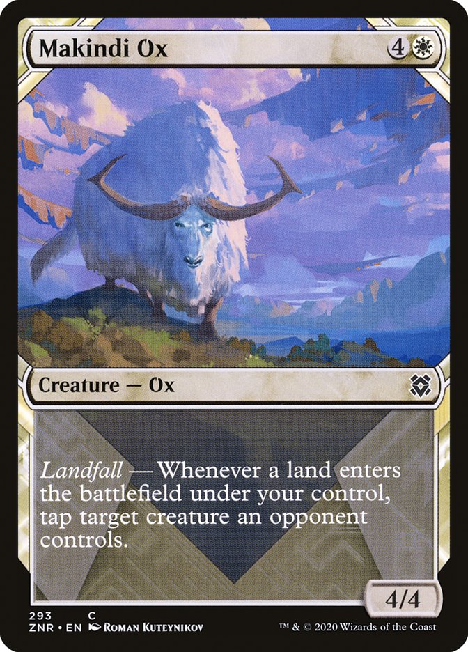 Makindi Ox (Showcase) [Zendikar Rising] - The Mythic Store | 24h Order Processing