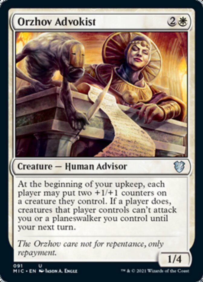 Orzhov Advokist [Innistrad: Midnight Hunt Commander] - The Mythic Store | 24h Order Processing