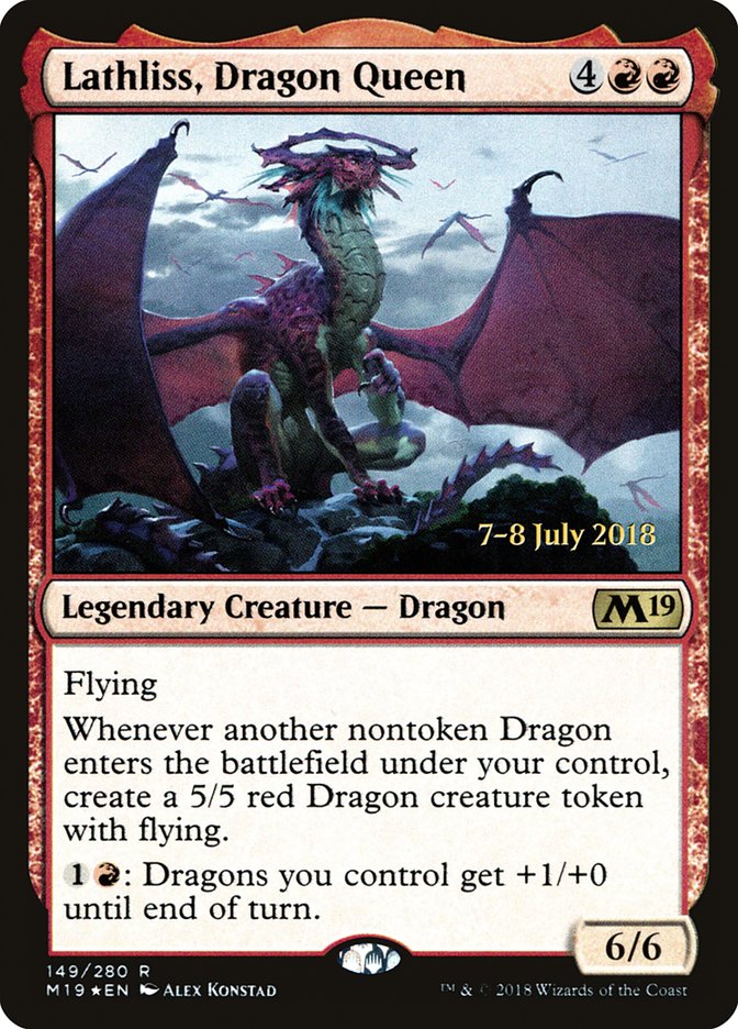 Lathliss, Dragon Queen [Core Set 2019 Prerelease Promos] - The Mythic Store | 24h Order Processing
