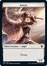 Angel // Elemental (010) Double-Sided Token [Commander 2020 Tokens] - The Mythic Store | 24h Order Processing