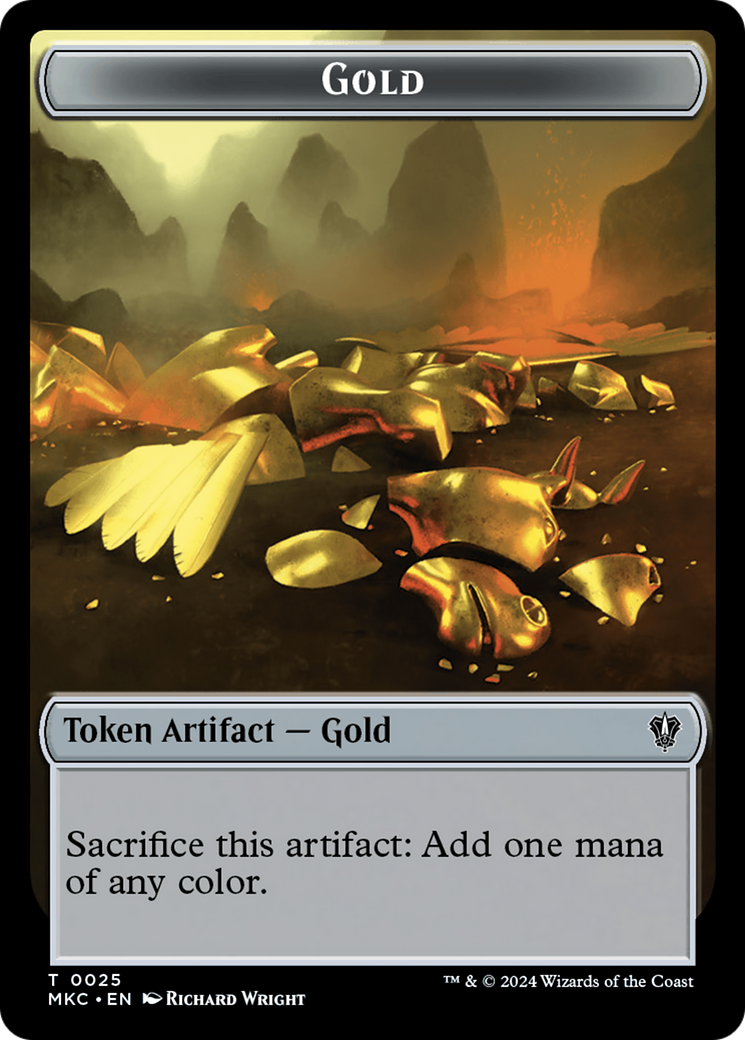 Gold // Treasure Double-Sided Token [Murders at Karlov Manor Commander Tokens] - The Mythic Store | 24h Order Processing