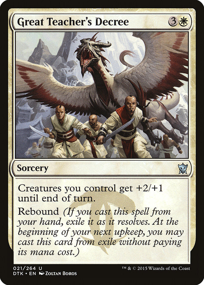 Great Teacher's Decree [Dragons of Tarkir] - The Mythic Store | 24h Order Processing