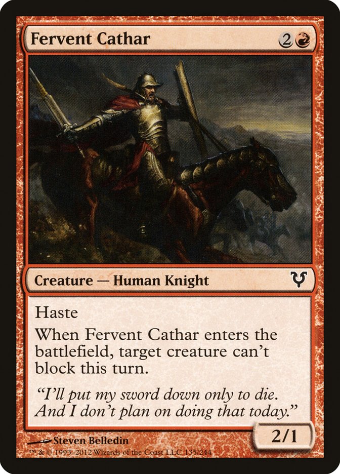 Fervent Cathar [Avacyn Restored] - The Mythic Store | 24h Order Processing