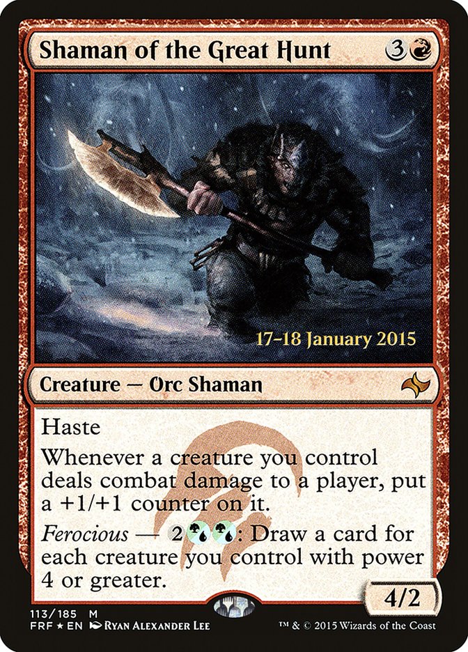 Shaman of the Great Hunt [Fate Reforged Prerelease Promos] - The Mythic Store | 24h Order Processing
