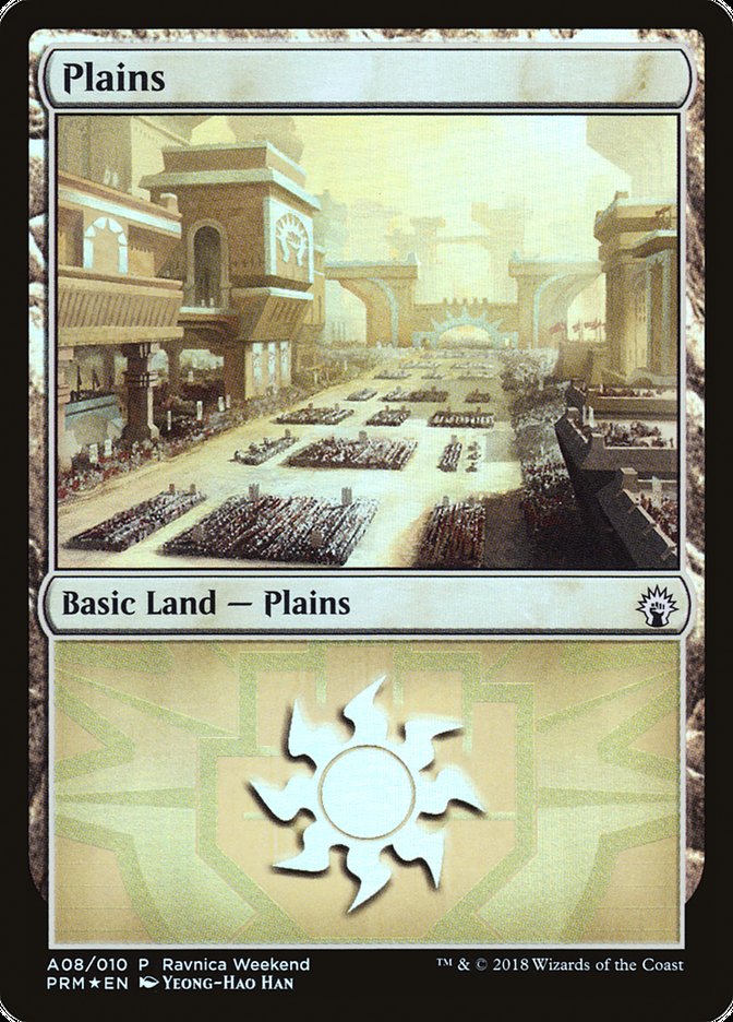 Plains (A08) [Ravnica Allegiance Ravnica Weekend] - The Mythic Store | 24h Order Processing