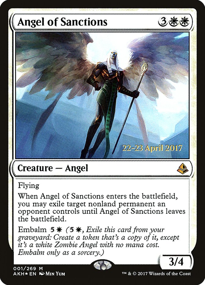 Angel of Sanctions [Amonkhet Prerelease Promos] - The Mythic Store | 24h Order Processing