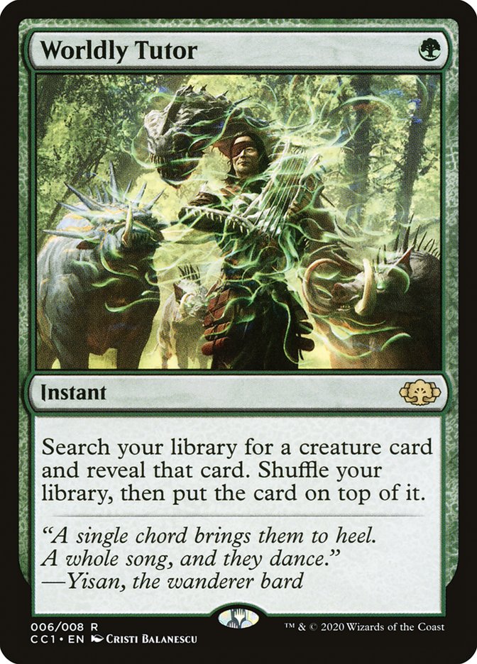 Worldly Tutor [Commander Collection: Green] - The Mythic Store | 24h Order Processing