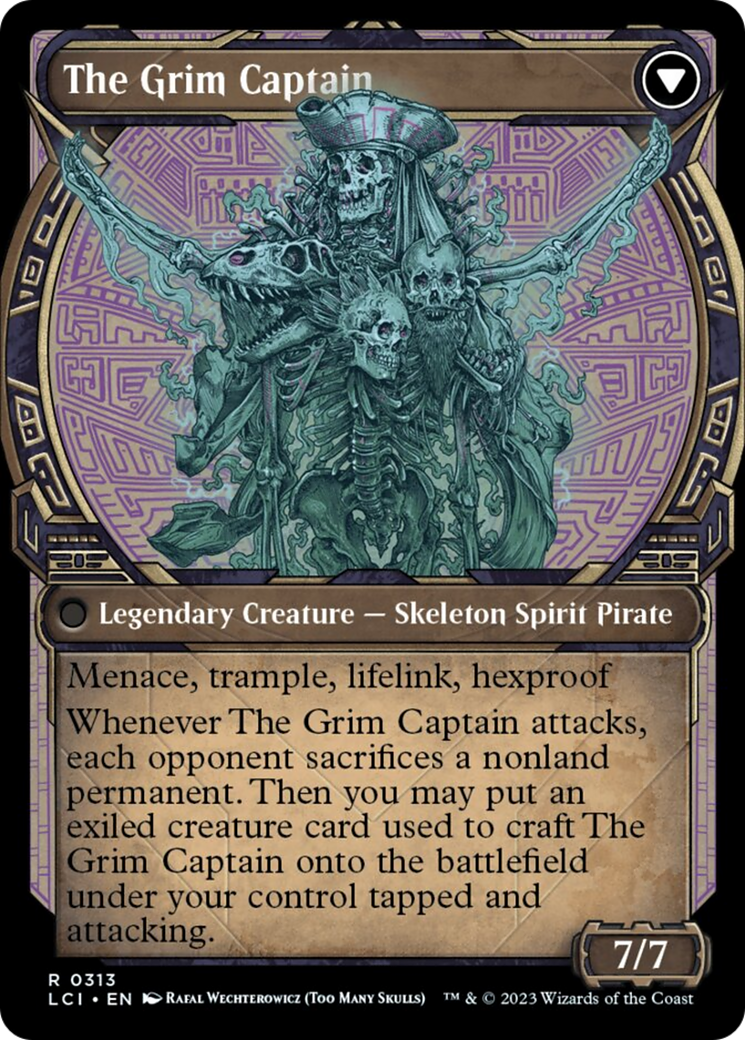 Throne of the Grim Captain // The Grim Captain (Showcase) [The Lost Caverns of Ixalan] - The Mythic Store | 24h Order Processing