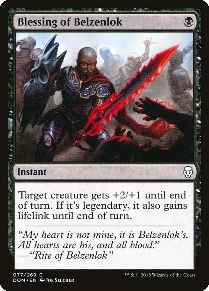 Blessing of Belzenlok [Dominaria] - The Mythic Store | 24h Order Processing