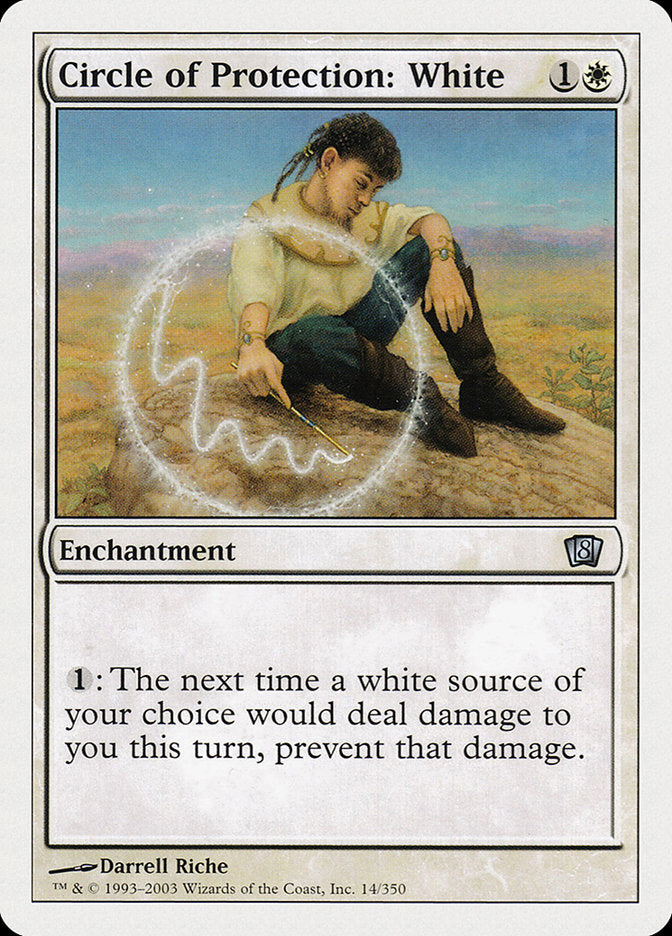 Circle of Protection: White [Eighth Edition] - The Mythic Store | 24h Order Processing