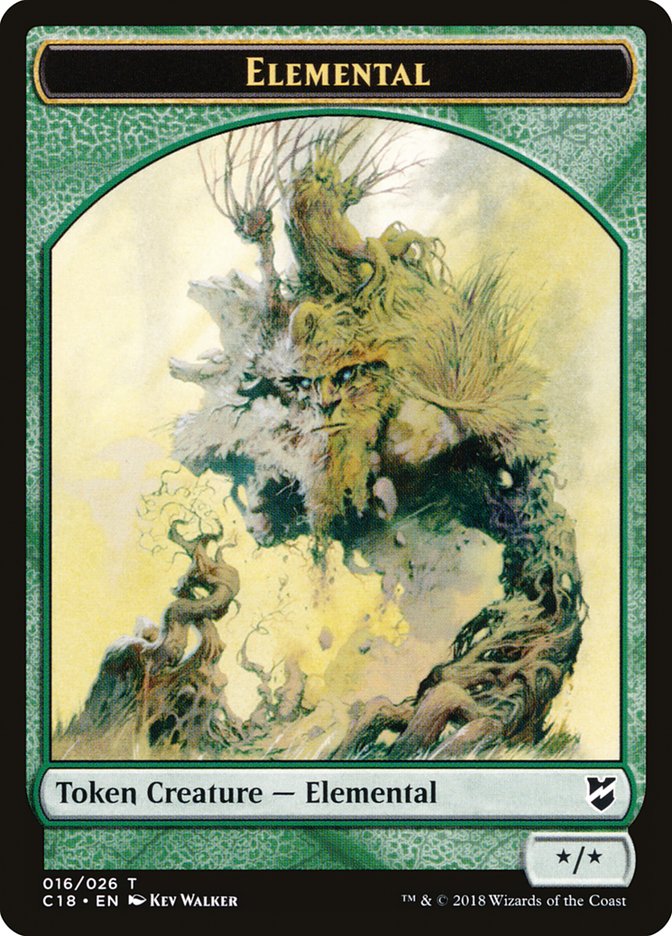 Cat Warrior // Elemental Double-Sided Token [Commander 2018 Tokens] - The Mythic Store | 24h Order Processing