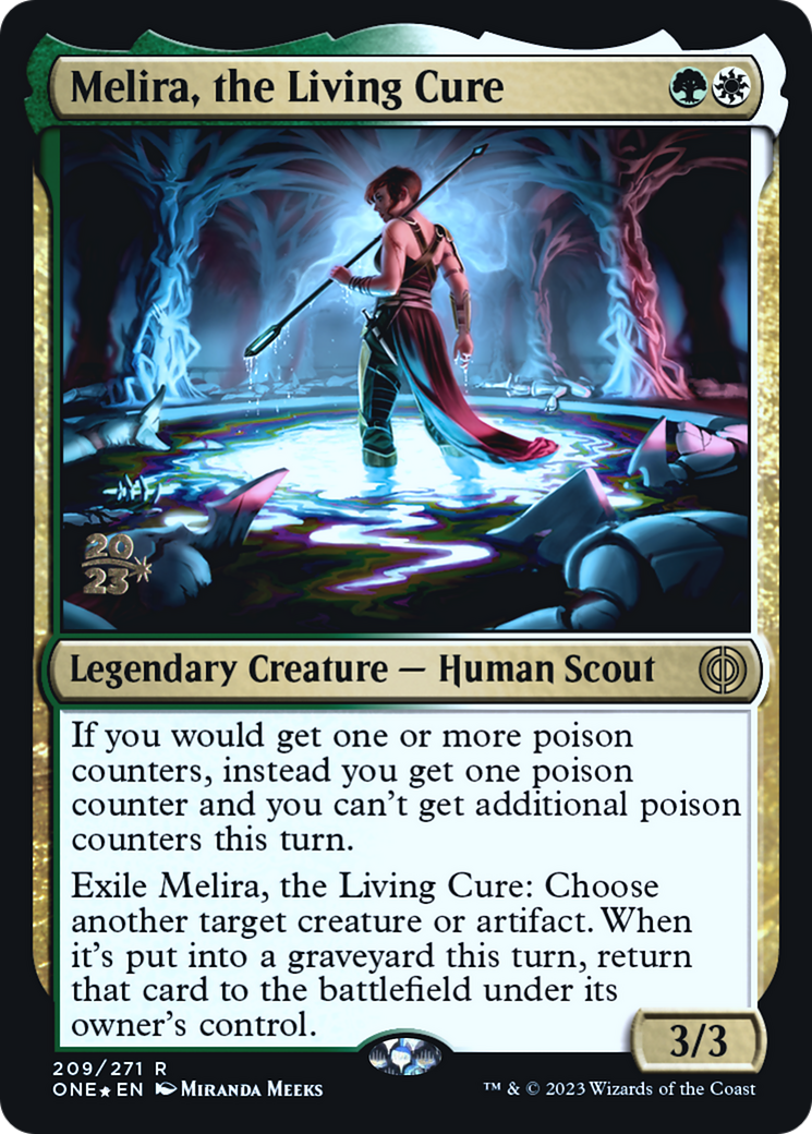 Melira, the Living Cure [Phyrexia: All Will Be One Prerelease Promos] - The Mythic Store | 24h Order Processing