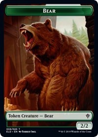 Bear // Food (15) Double-Sided Token [Throne of Eldraine Tokens] - The Mythic Store | 24h Order Processing