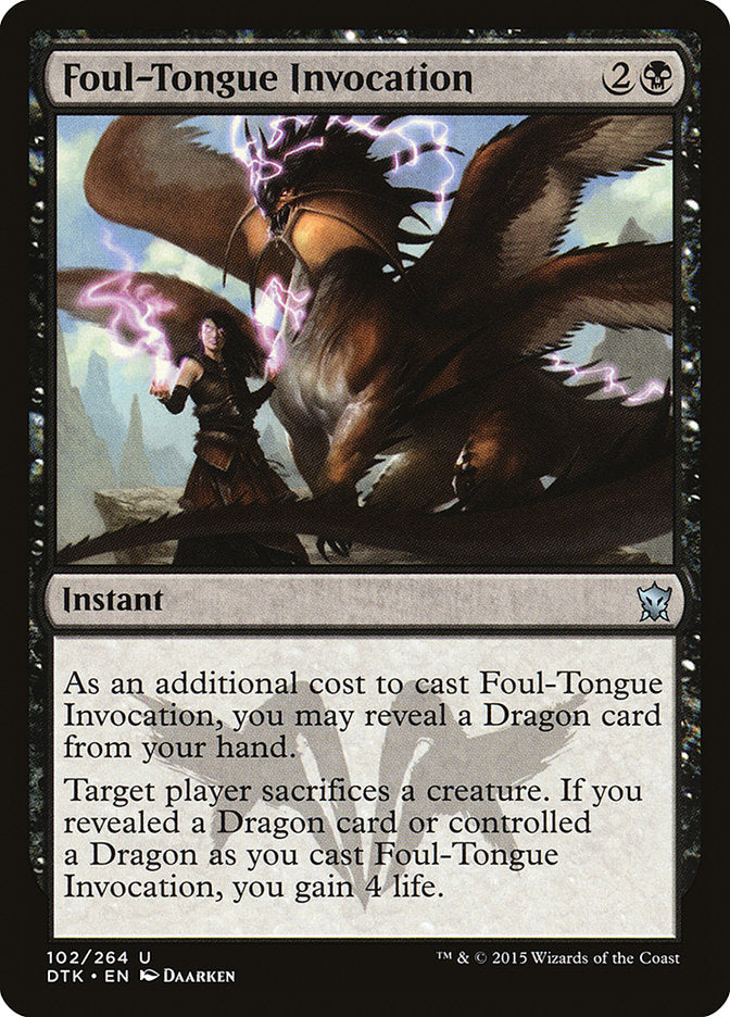 Foul-Tongue Invocation [Dragons of Tarkir] - The Mythic Store | 24h Order Processing
