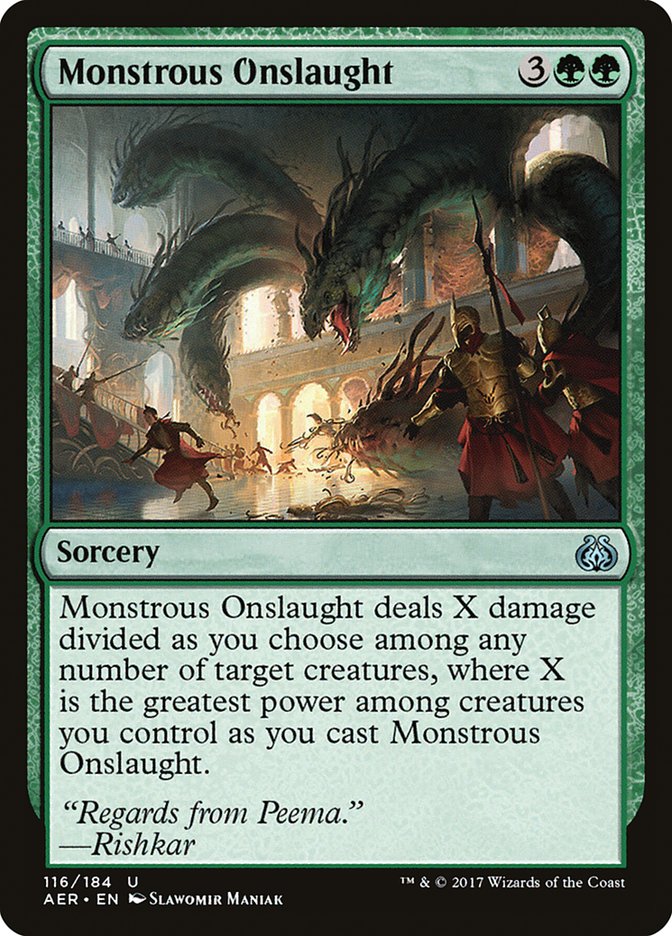 Monstrous Onslaught [Aether Revolt] - The Mythic Store | 24h Order Processing