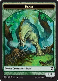 Beast (013) // Plant Double-Sided Token [Commander 2018 Tokens] - The Mythic Store | 24h Order Processing