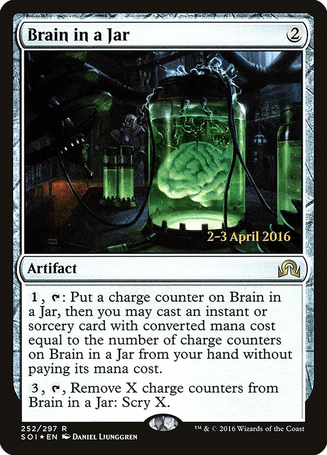 Brain in a Jar [Shadows over Innistrad Prerelease Promos] - The Mythic Store | 24h Order Processing