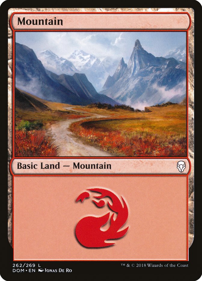 Mountain (262) [Dominaria] - The Mythic Store | 24h Order Processing