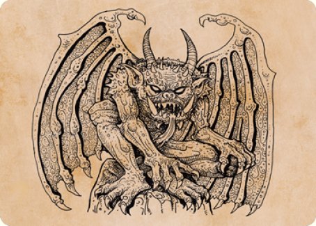 Cloister Gargoyle (Showcase) Art Card [Dungeons & Dragons: Adventures in the Forgotten Realms Art Series] - The Mythic Store | 24h Order Processing